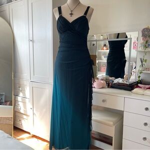 stunning Vintage 00s Dark Turquoise Ombre